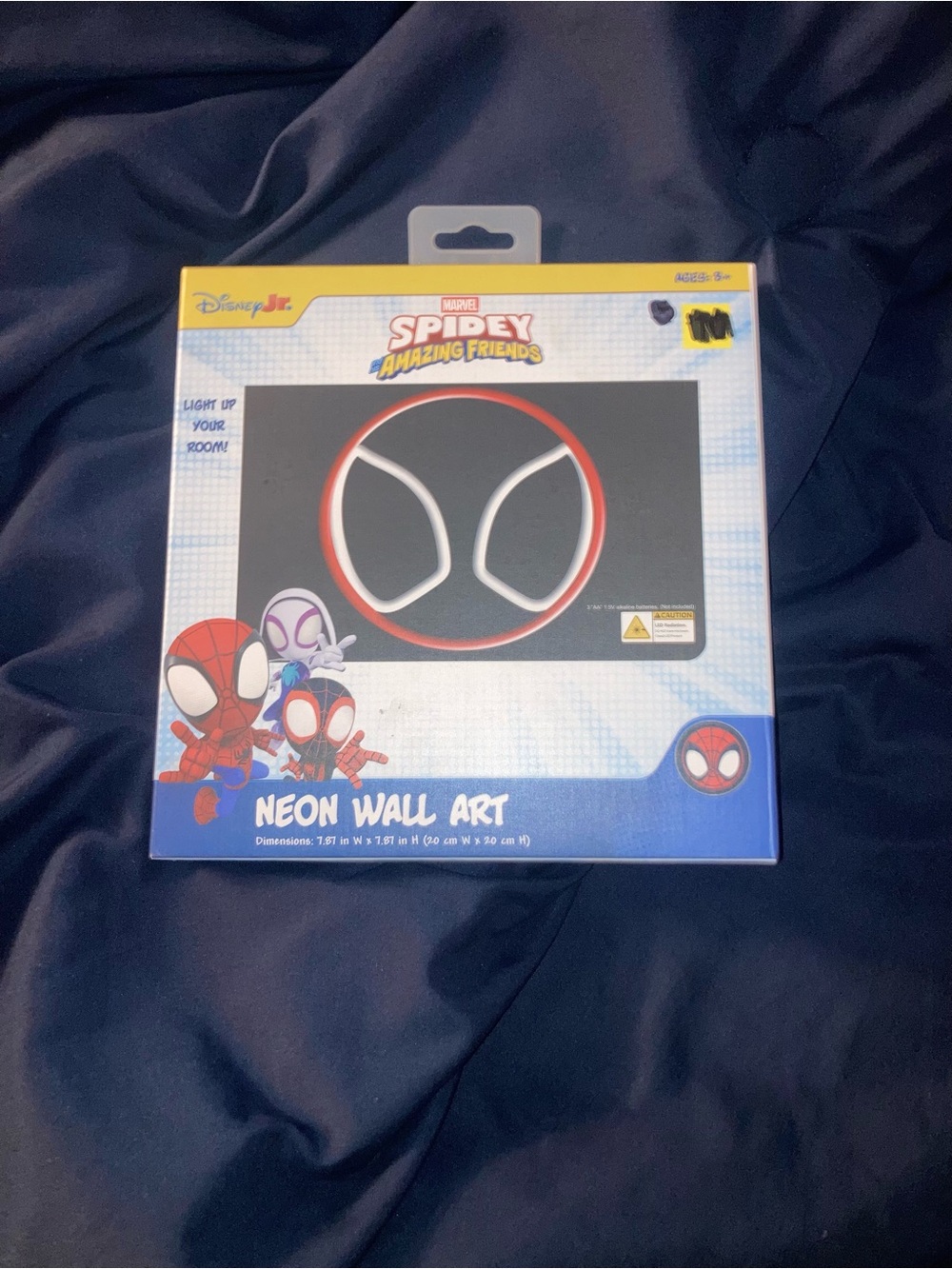 Marvel Neon Spider-Eye Wall Art - Red & White
